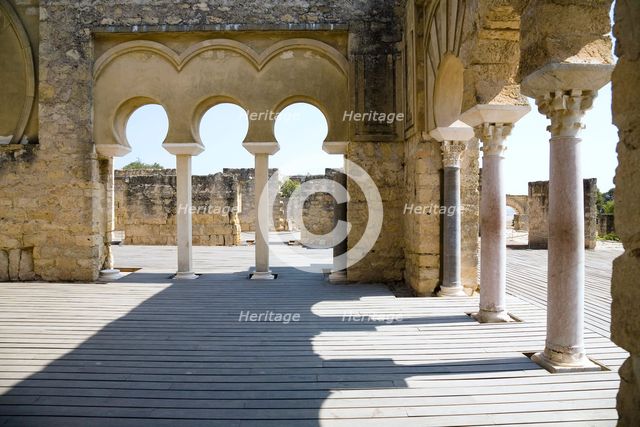 The upper basilica in Madinat al-Zahara (Medina Azahara), Spain, 2007. Creator: Samuel Magal.