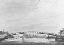 The Upper Bridge over the Schuylkill, Philadelphia—Lemon Hill in the Background, 1811-ca. 1813. Creator: Pavel Petrovic Svin'in