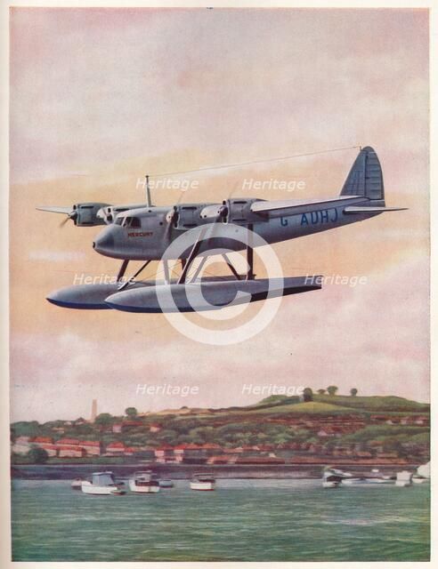 The upper component of the Short-Mayo Composite Aircraft 'Mercury', c1929 (c1937). Artist: Unknown.