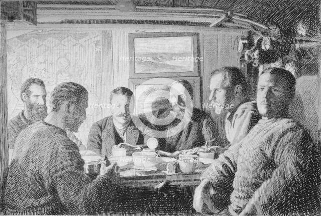 'The Upper End of the Supper Table'. 15 February 1895, (1897). Artist: Unknown.