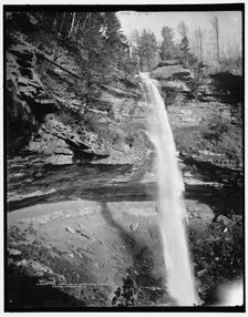 The Upper fall, Kaaterskill Falls, Catskill Mountains, N.Y., (1902?). Creator: Unknown