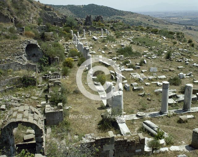The Upper Gymnasium, Pergamon, Anatolia, Turkey, 1999. Creator: Unknown.