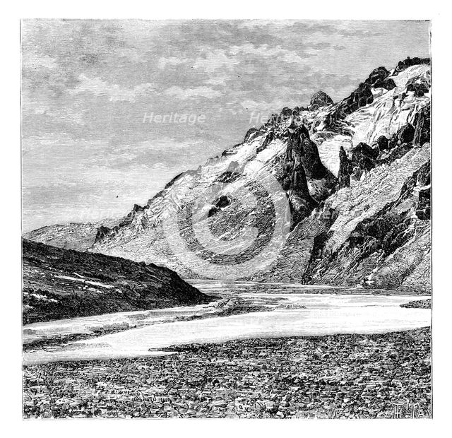 The Upper Karakash Valley, China, 1895. Artist: Unknown