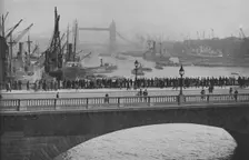 The Upper Pool from London Bridge, one of the busiest sections of the Port of London 1936