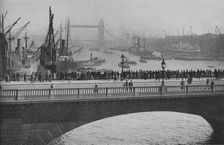 The Upper Pool from London Bridge, one of the busiest sections of the Port of London 1936