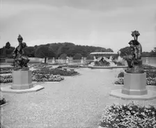 The upper terrace, Osborne House, Isle of Wight, 1880s. Artist: Alfred Newton & Sons