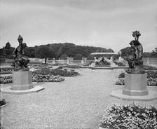 The upper terrace, Osborne House, Isle of Wight, 1880s. Artist: Alfred Newton & Sons