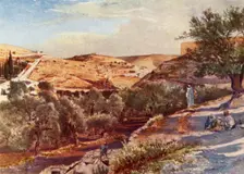 The Upper Valley of the Kidron Looking South 1902. Creator: John Fulleylove