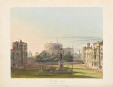 The Upper Ward of Windsor Castle, 1819. Creator: Wild, Charles (1781-1835)