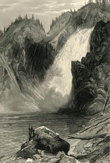 The Upper Yellowstone Falls 1872. Creator: Samuel Valentine Hunt