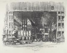 The Urns, Casting Big Shells, 1916. Creator: Joseph Pennell