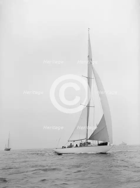 The US built 12 Metre racing yacht 'Vim', 1939. Creator: Kirk & Sons of Cowes.