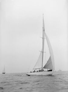 The US built 12 Metre racing yacht Vim 1939. Creator: Kirk & Sons of Cowes