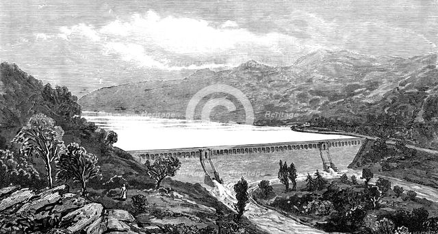 The Vyrnwy new waterworks for Liverpool, 1881. Creator: W. I. Mosses.