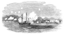 The "Valorous" chasing Russian Steamers into Sebastopol, 1854. Creator: Unknown