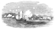 The "Valorous" chasing Russian Steamers into Sebastopol, 1854. Creator: Unknown