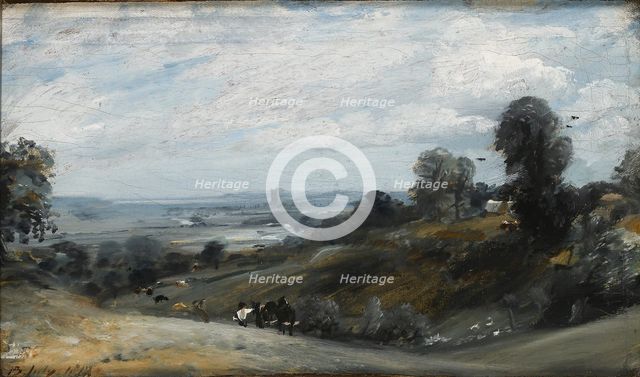 The Vale of Dedham from Langham, 1812. Artist: John Constable.