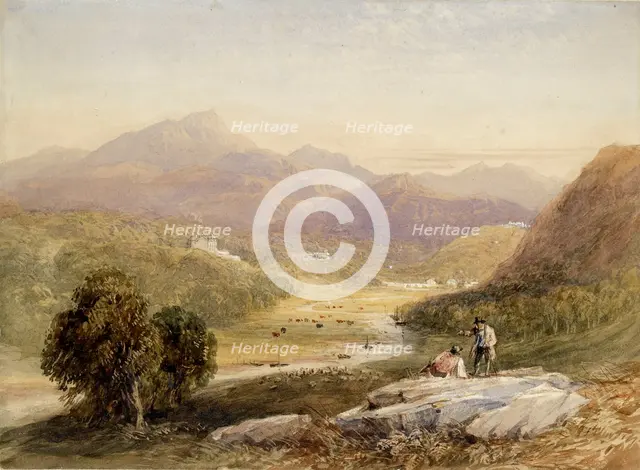 The Vale of Ffestiniog, Merionethshire, 19th century. Artist: David Cox the elder.