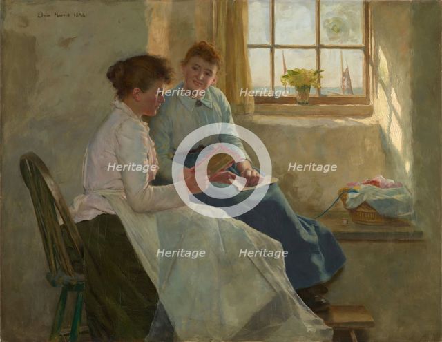 The Valentine, 1894. Creator: Edwin Harris.