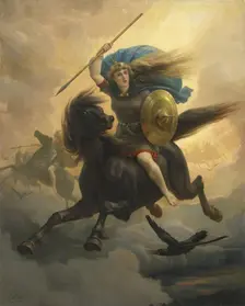 The Valkyrie, 1869. Creator: Peter Nicolai Arbo