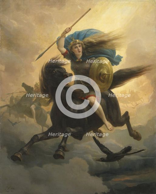 The Valkyrie, 1869. Creator: Peter Nicolai Arbo.