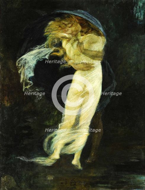 The Valkyrie. Siegmund embraces Sieglinde, 1893.