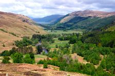 The valley above Loch Broom, Highland, Scotland. Creator: Peter Thompson
