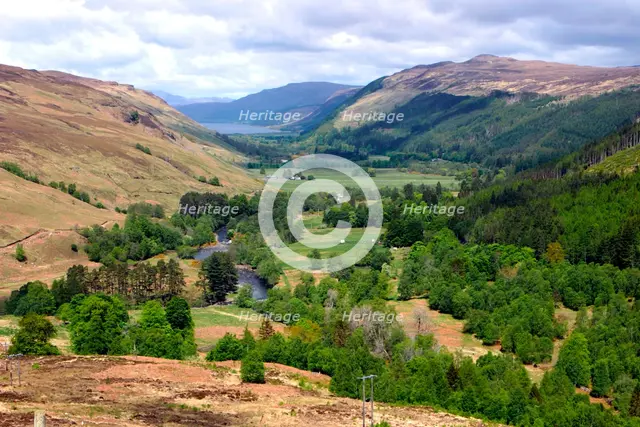 The valley above Loch Broom, Highland, Scotland. Creator: Peter Thompson.