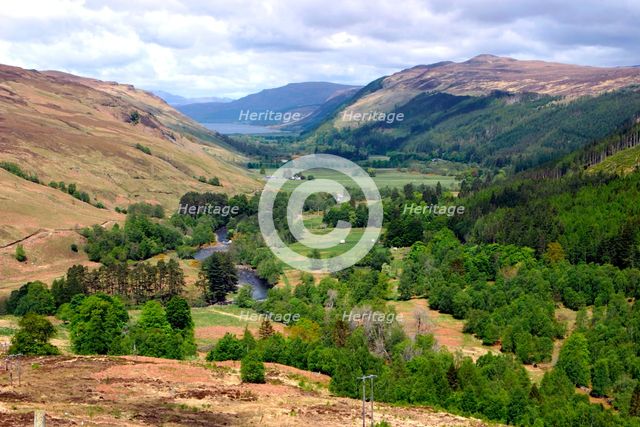 The valley above Loch Broom, Highland, Scotland. Creator: Peter Thompson.