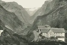 The Valley and Hotel, Stalheim, Norway, 1895. Creator: Poulton & Co