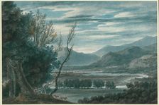 The Valley of the Eisak Near Brixen in the Tyrol, 1783/84. Creator: John Robert Cozens