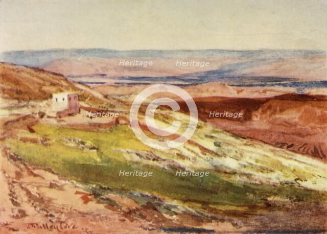 'The Valley of the Jordan from the Mount of Olives', 1902. Creator: John Fulleylove.