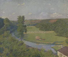 The valley of the Sambre, 1890. Creator: Théo van Rysselberghe