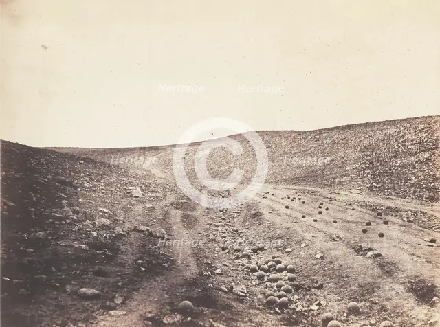 The Valley of the Shadow of Death, 1855. Creator: Roger Fenton.