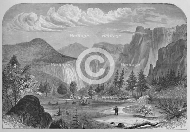 'The Valley of the Yosemite', 1874, (1883). Artist: C Crane.