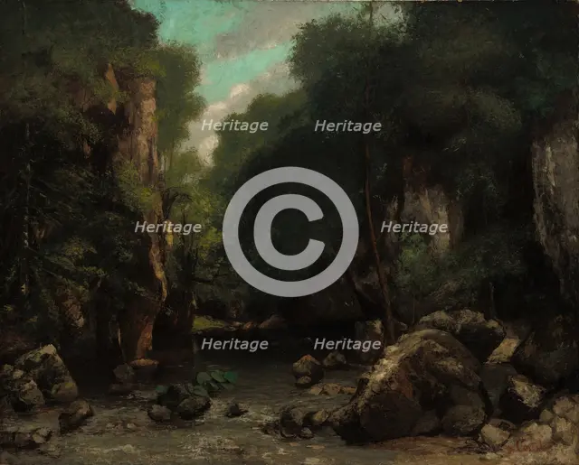 The Valley of Les Puits-Noir, 1868. Creator: Gustave Courbet.