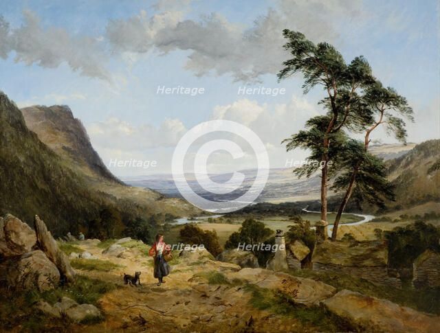 The Valley of Llangollen, North Wales, 1856. Creator: Thomas Creswick.