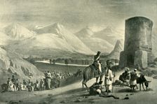 The Valley of Maidan and Buzrak Tower 1842, (1901). Creator: James Atkinson
