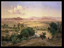 The Valley of Mexico from the hills of Tacubaya oil, 1894 by Jose Maria Velasco