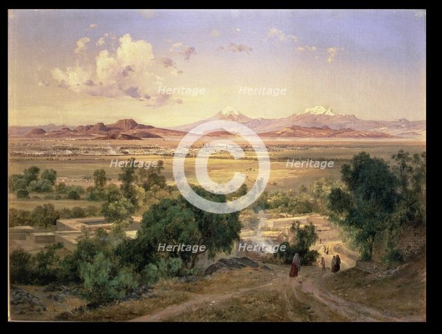  'The Valley of Mexico from the hills of Tacubaya', oil, 1894 by Jose Maria Velasco.