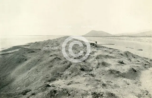 'The Valley of Mexico: View on Lake Texcoco; The Modern City of Mexico in the Distance', 1919. Creator: Unknown.