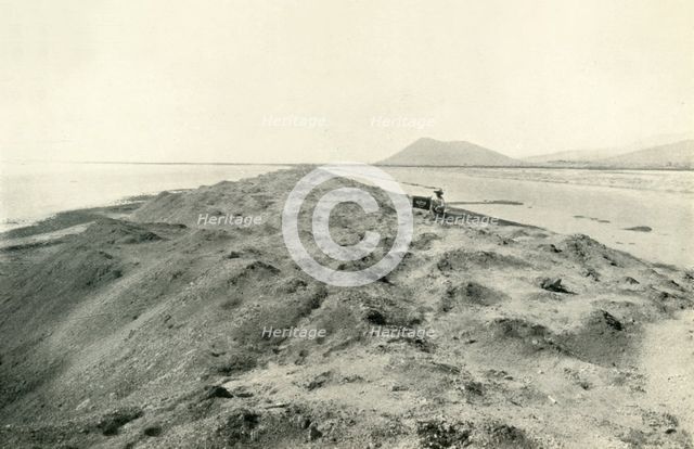 'The Valley of Mexico: View on Lake Texcoco; The Modern City of Mexico in the Distance', 1919. Creator: Unknown.