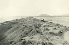 The Valley of Mexico: View on Lake Texcoco; The Modern City of Mexico in the Distance 1919. Creator: Unknown