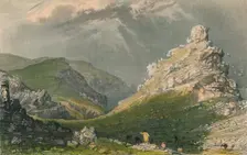 The Valley of Rocks, Near Linton, Devonshire 1831. Artist: Joseph Wilson Lowry