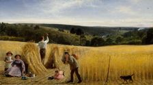 The Valleys Stand Thick With Corn, 1865. Creator: Richard Redgrave
