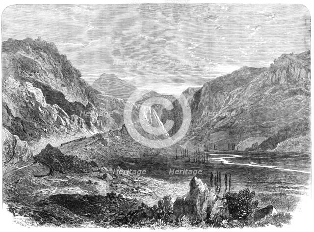 The Valparaiso and Santiago Railway: the Tabon Incline, 1864. Creator: Mason Jackson.