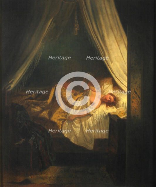 The Vampire, 1852. Creator: Delacroix, Eugène (1798-1863).