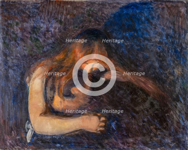 The Vampire, 1893. Creator: Munch, Edvard (1863-1944).
