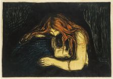 The Vampire II, 1895-1900. Artist: Munch, Edvard (1863-1944)