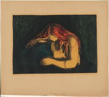 The Vampire II, 1895/1902. Creator: Edvard Munch